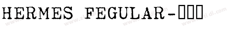 HERMES FEGULAR字体转换